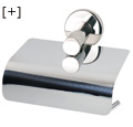 Stainless steel bathroom accesories :: Normax :: Paper holder with cover
