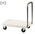 Carts :: Hotel carts :: Polyethylene cases carrier with folding handle