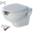 Technical aids :: Sanitary Ware :: Wall hung wc ergonomic with front opening